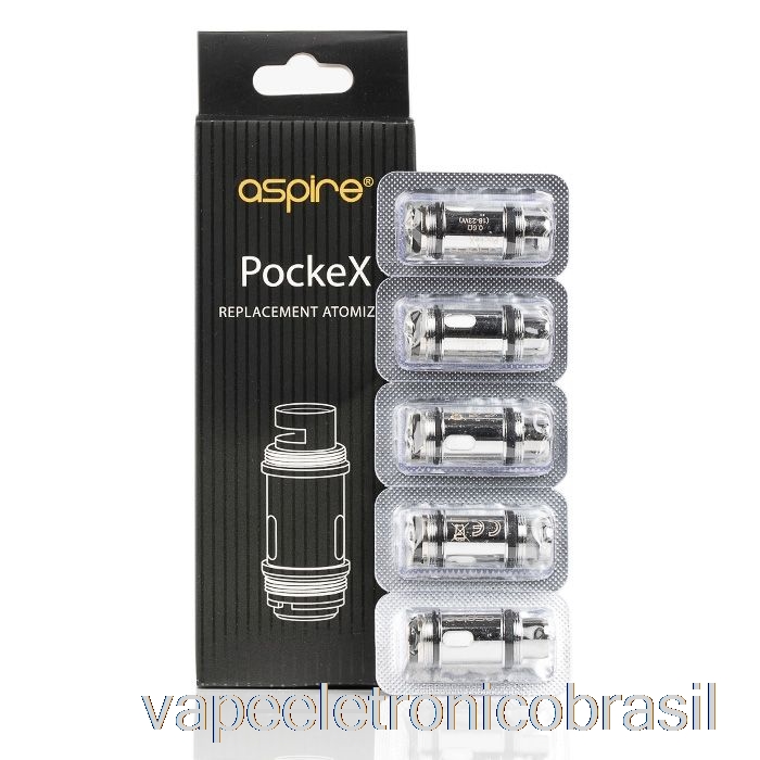 Bobinas De Substituição Vape Eletronico Aspire Pockex Bobinas De 1,2 Ohm